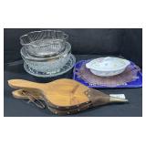 Bellow, Pink Depression Glass, Pressed Glass.