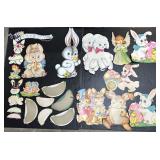 Vintage Easter Die Cut Decorations
