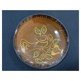 1994 Foltz Reinholds PA Redware Pottery Dish.