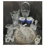 Clear Glass Plates Candy Dishes & Crystal Vases.