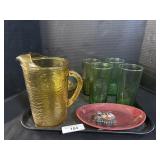 Anchor Honking Pitcher & Glasses.