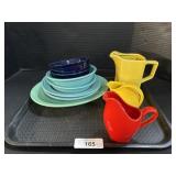 Pastel Colored Dinnerware.