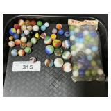 Vintage Glass Marbles & Shooter Marbles