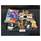 Plastic Nativity Figures, Candy Boxes, Decor.