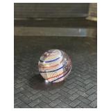 Antique Handmade German Lattice Swirl Marble.