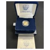 91.7% Gold American Eagle 5 Dollar Coin.