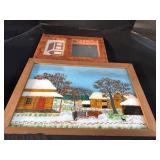 Framed Reverse On Glass.