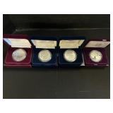 4 99.9% Silver American Eagle Dollar Coins.