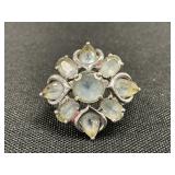 Sterling Silver Floral Ring.