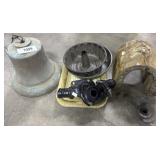Brass Bell, Couplings, Cake Molds.