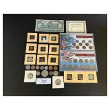 U.S War Nickles & Pennies, Foreign Currency.