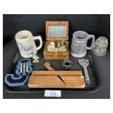 Dominoes, Electrical Insulator, Penn State Mug.