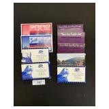 9 1991-2004 U.S. Mint Proof Sets.