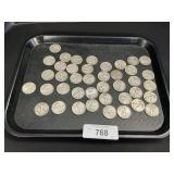 41 90% Silver Walling Liberty Coins.