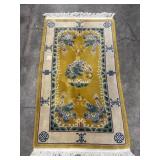 Hand-Knotted Chinese ArtDeco Wool Rug.