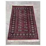 Hand Knotted Bokhara Rug.