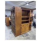 Oak Thomasville 4-Piece Display Cabinets.;