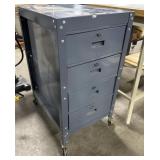 Rolling Steel Cabinet, Saw Blades, Sanding