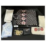 Vera Bradley Purse, Travel Bag, Napkins.