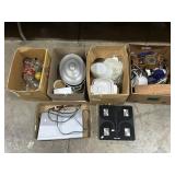 DVD Player, Scale, Corning Ware, Clock.