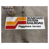 Plexiglass Seaboard System Advertising Sign.
