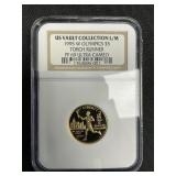 90% Gold NGC Slab Olympic Torch Runner.