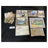 7 Advertising Thermometers, Prints.