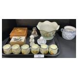 Figurines, Candle Holders, Wooden Boxes.