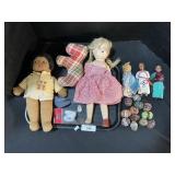 Native American Dolls & Calico Eggs.