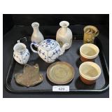 Art Pottery Vase, Japan Pottery, Teapot.