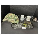 Air Force Memorabilia, Army Hat, Surveyor Level.