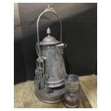 Victorian Silver Plated Tilting Pitcher.