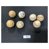 4 Autographed Baseballs, 3 Rawlings Baseballs.