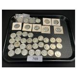 37 90% Silver Kennedy Half Dollars.