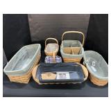 6 Longaberger Baskets.