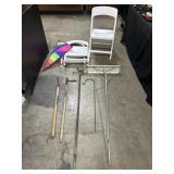 Dog Weathervane Topper, Tools, Chairs, Kite.