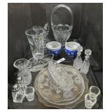 Clear Glass Plates Candy Dishes & Crystal Vases.