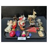 Christmas Candy Holders, Lights, Figurines