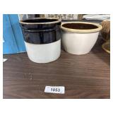 (2) Stoneware Crocks.