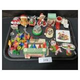 Christmas Character Ornaments, Lights