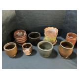 Huberhaus Redware & Stoneware Pot/Crocks.