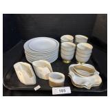 Flintridge China Cups, Plates, Small Dishes.