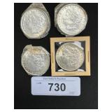 90% Silver 1885 & 1890 Morgan Dollars.