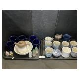 Huberhaus Redware & Tienshan Mugs, S&P.