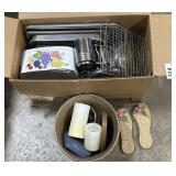 Cookware, Kitchenware, Planter, Candles.