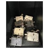 Antique Primitive Elbow Wrought Iron Door Lock.