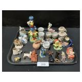 Lefton Japan Figure, Japan Mini Cups & Pitcher.