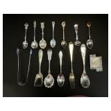 Coin Silver, Souvenir Spoons, Silverware.