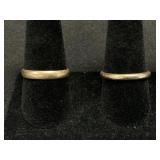 14K Gold Wedding Rings.