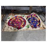 Vtg Embroidered FolkArt Aztec/Mayan Style